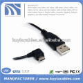 Black Angle Micro USB Kabel